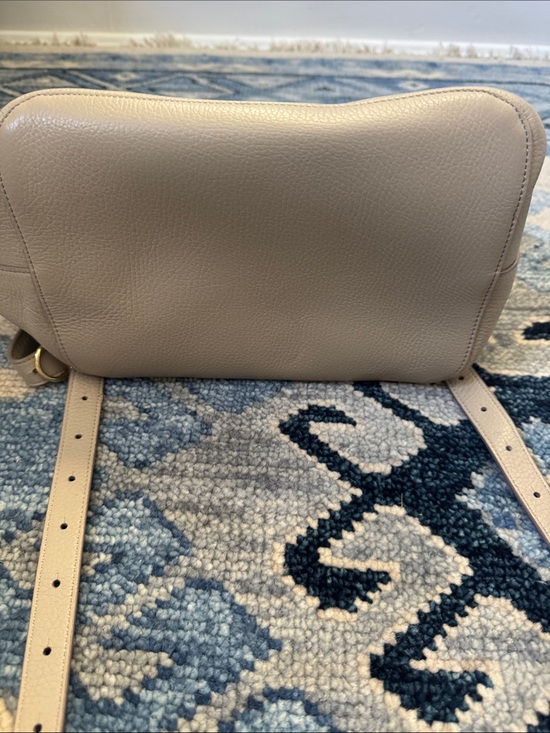 Cuyana Pebbled Leather Top-Handle Backpack 13” in Stone main image 4